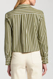 Cropped Stripe Shirt