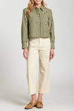 Cropped Stripe Shirt