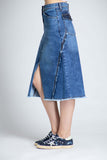 A Line Denim Skirt