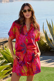 Tropical Print Camp Shirt