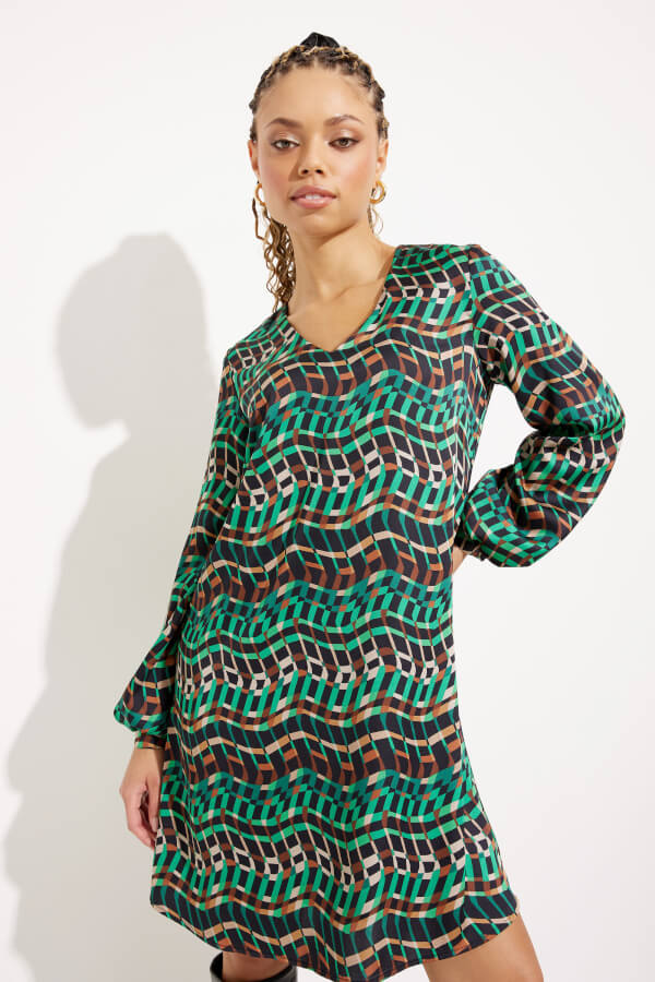 Joseph Ribkoff Geometric Print Dress, New Arrivals