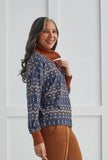 Tribal  Cozy Cowl Neck Sweater