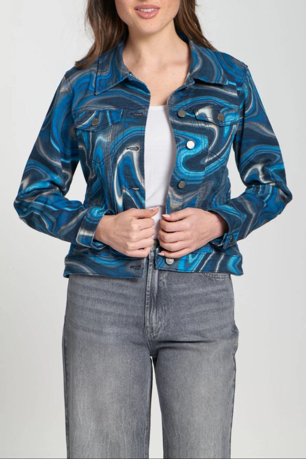 Printed Denim Jacket