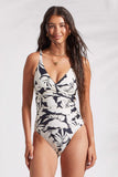 Tribal Flatten-It One-Piece Swimsuit with Wrap-Front