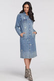 Tribal Long Denim Jacket/Duster