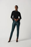 Joseph Ribkoff Faux Leather Slim-Fit Pants