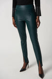 Joseph Ribkoff Faux Leather Slim-Fit Pants