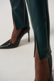 Joseph Ribkoff Faux Leather Slim-Fit Pants