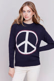 Charlie B Peace Sign Sweater