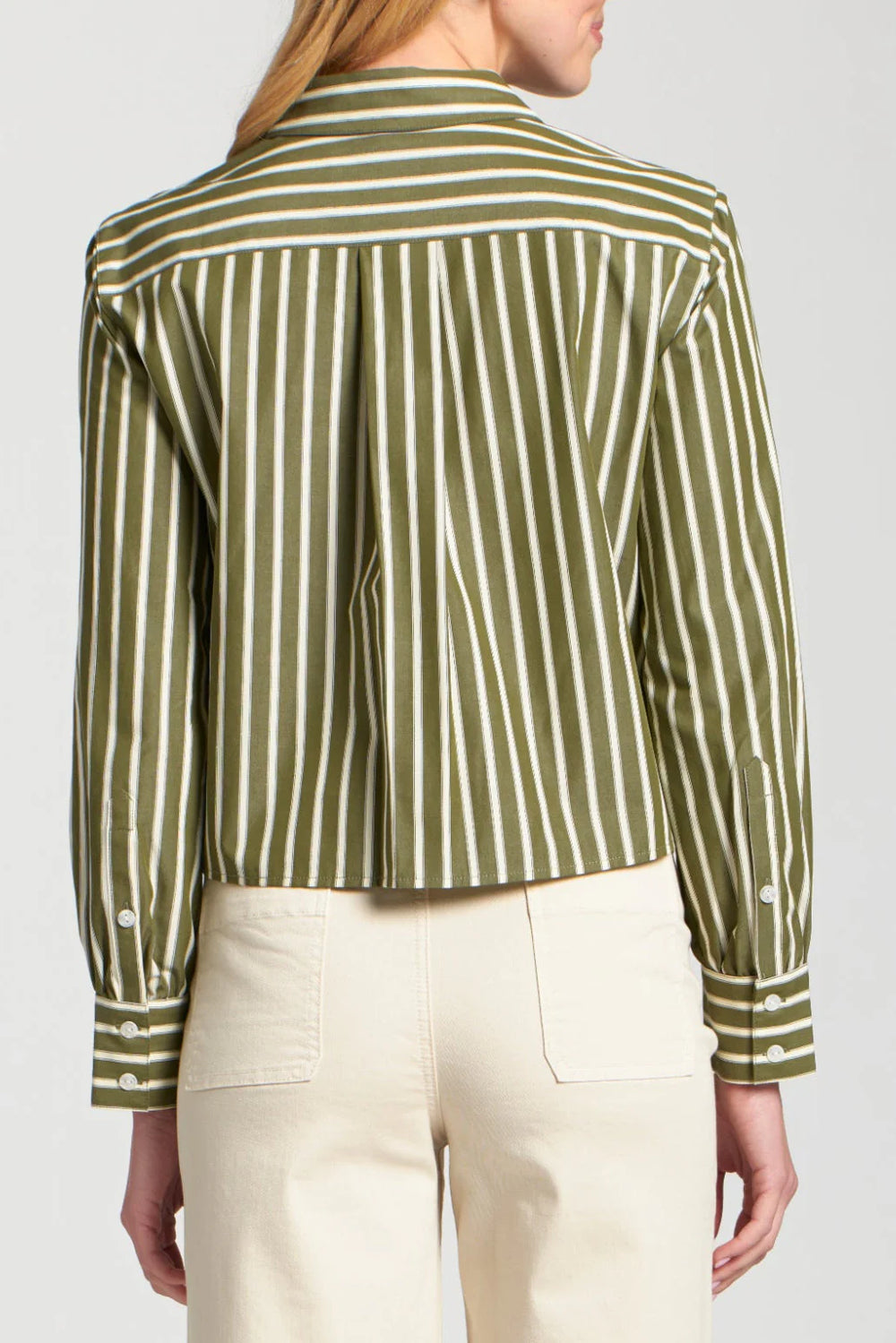 Cropped Stripe Shirt