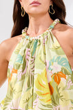 Tribal Top with  Balloon Hem