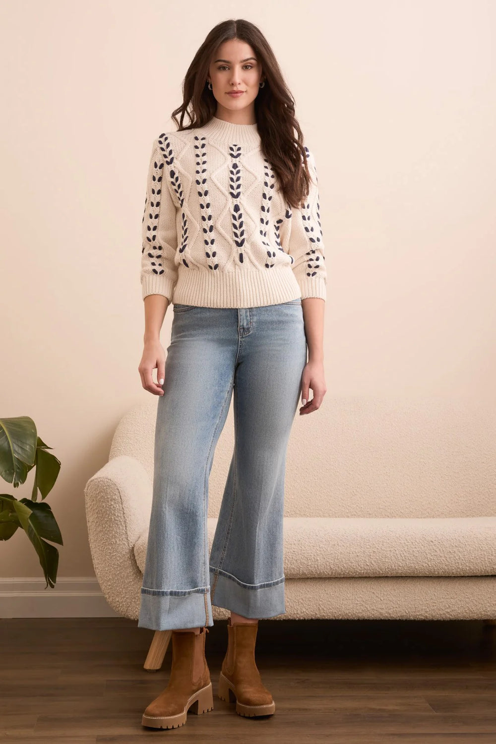 Tribal Cable Knit Sweater
