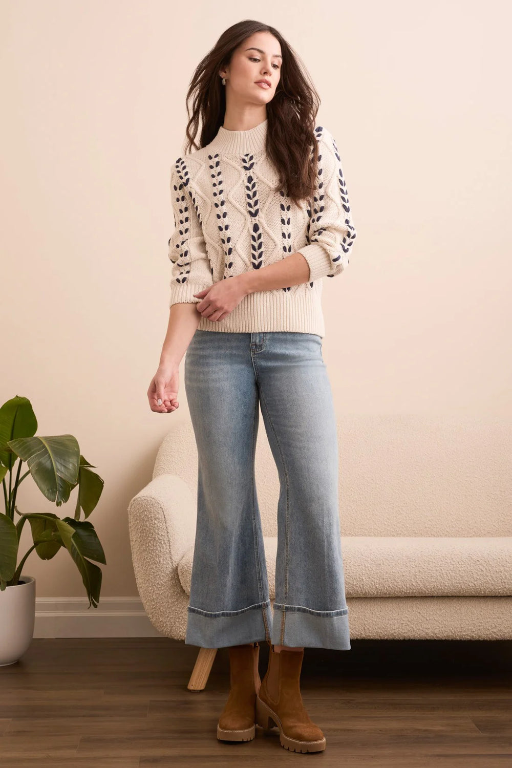Tribal Cable Knit Sweater