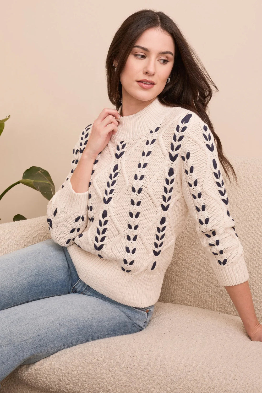 Tribal Cable Knit Sweater