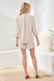 Crosshatch 3/4 Sleeve Top by Tribal