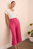 Brooke Wide Leg Flowy Pant in VeryBerry