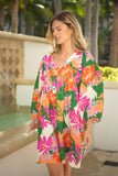Tribal V Neck Print Dress